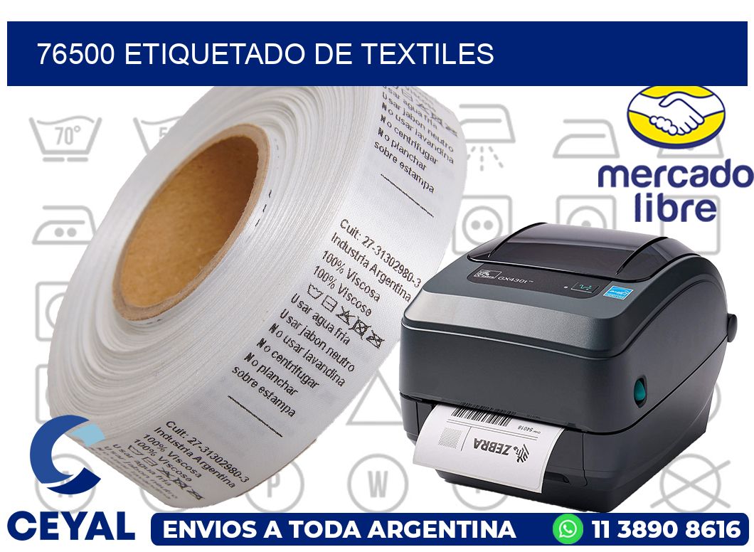 76500 Etiquetado de textiles