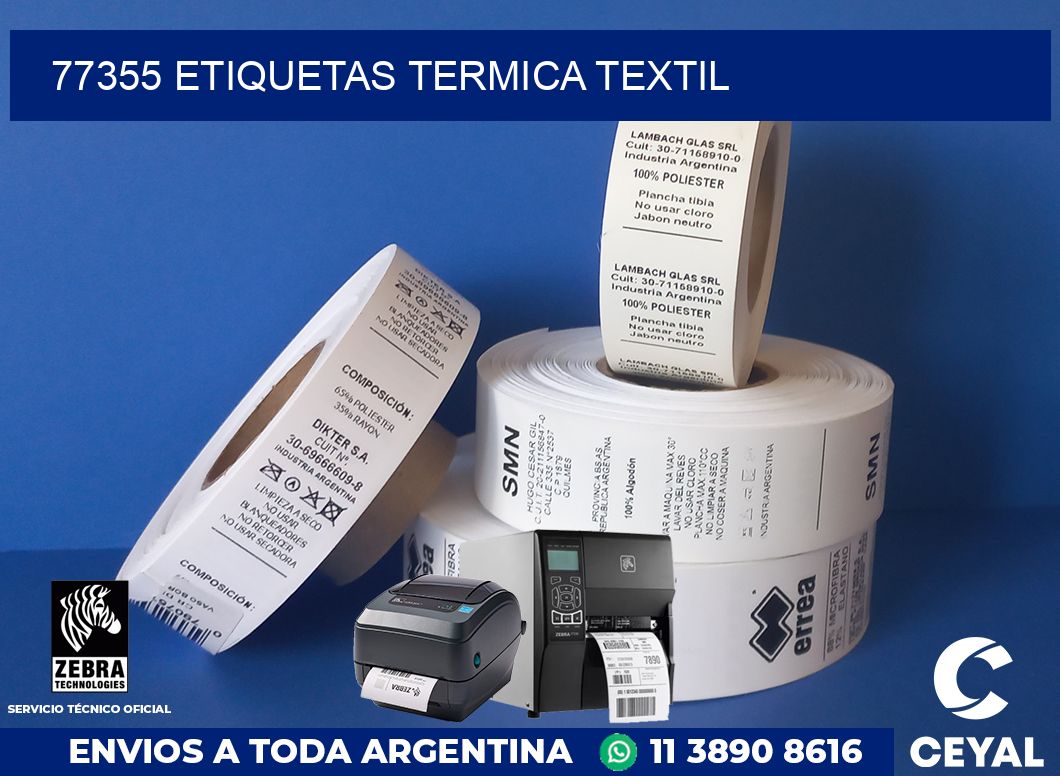 77355 etiquetas termica textil