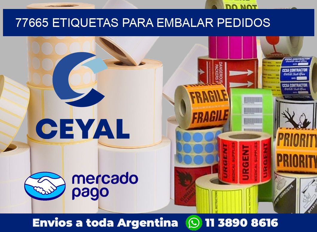 77665 Etiquetas para embalar pedidos