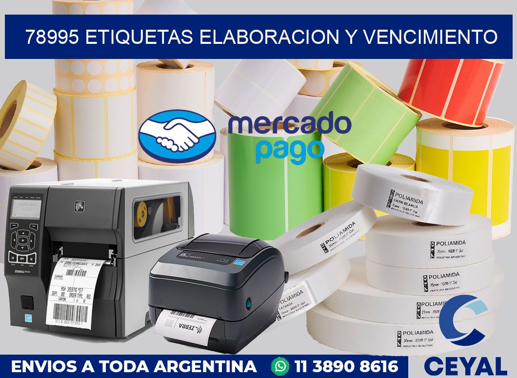 78995 Etiquetas elaboracion y vencimiento
