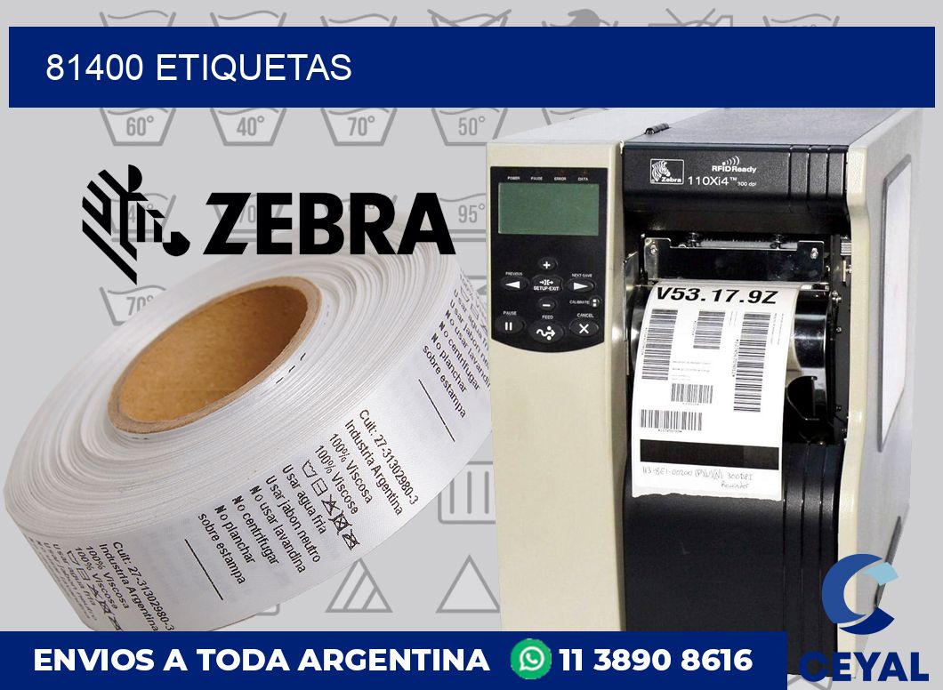 81400 etiquetas
