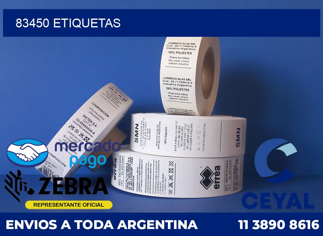 83450 etiquetas