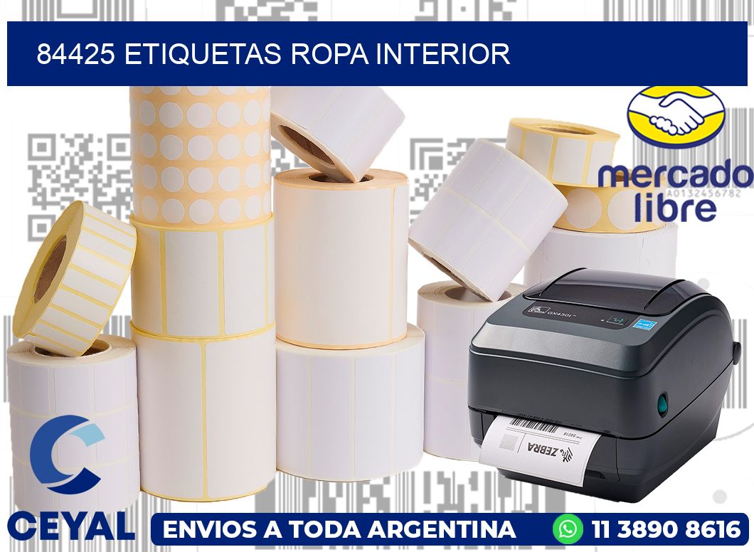 84425 Etiquetas ropa interior