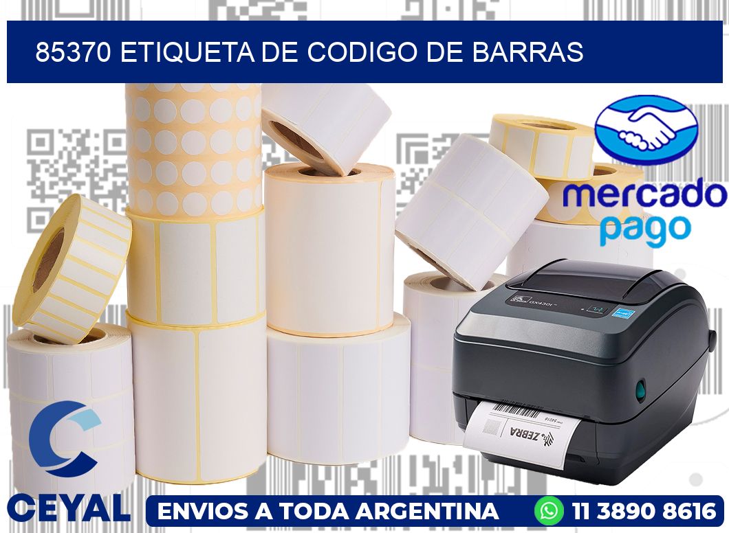 85370 Etiqueta de codigo de barras