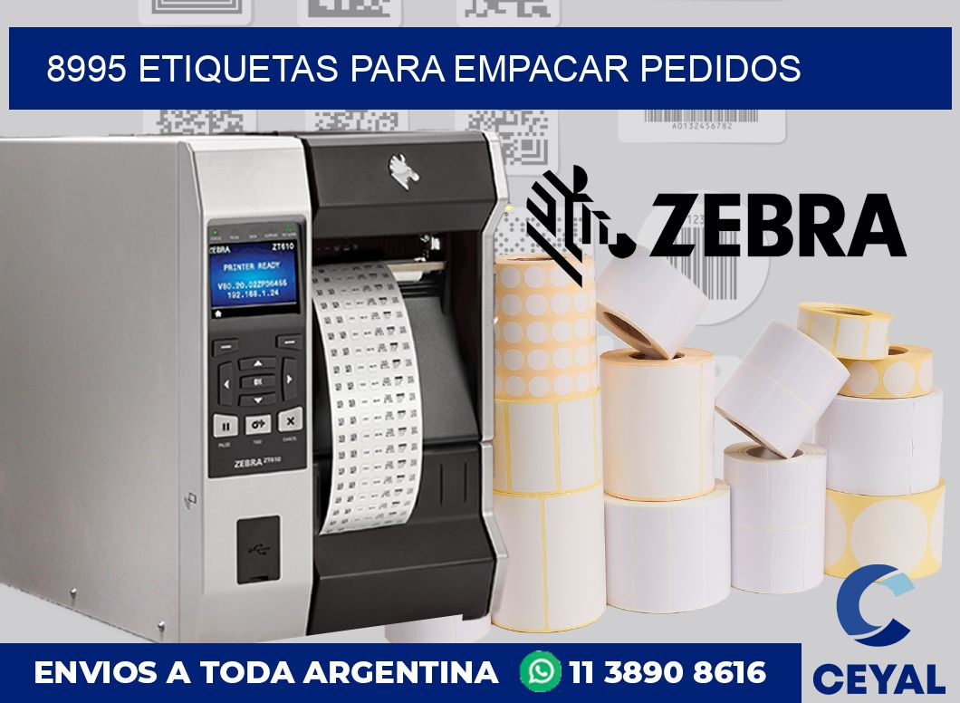 8995 etiquetas para empacar pedidos