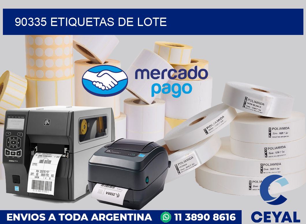 90335 Etiquetas de lote