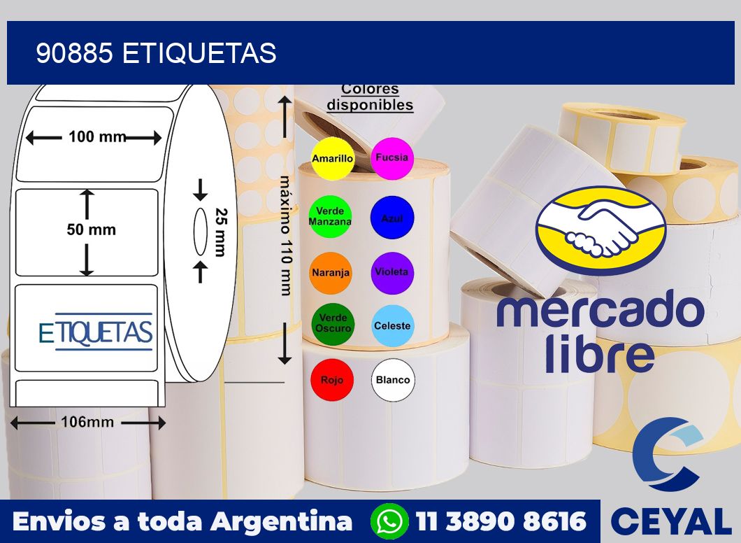 90885 etiquetas