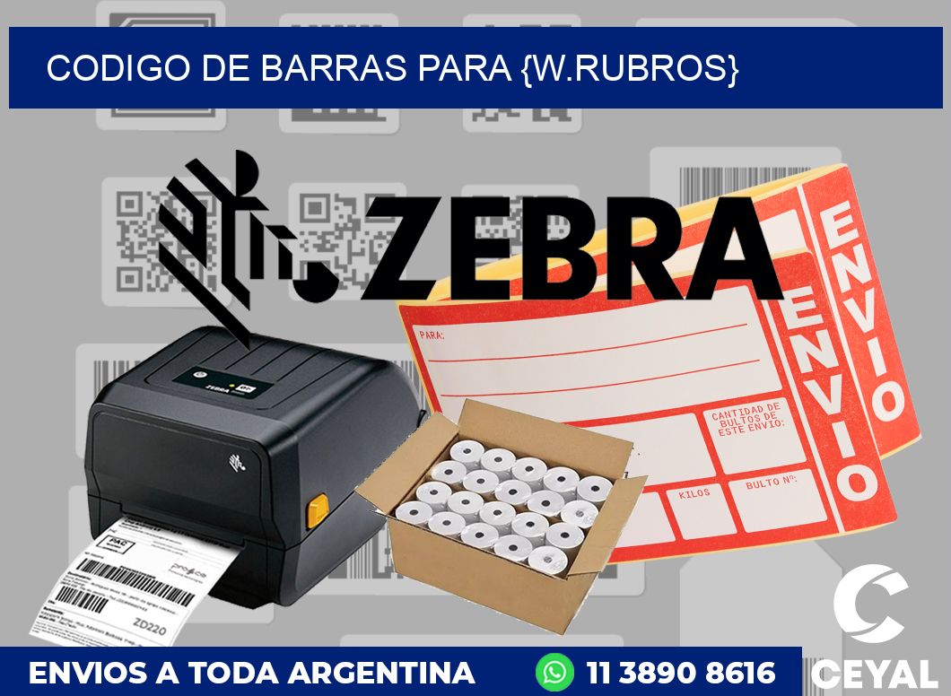 Codigo de barras para Textil y zapatos