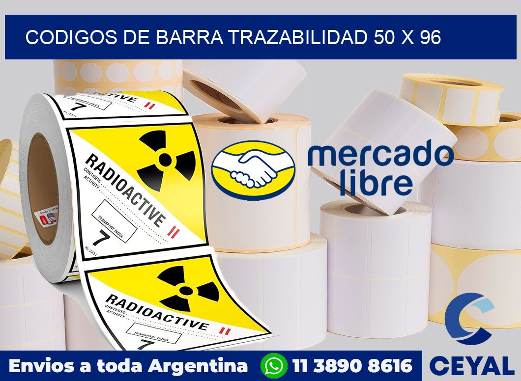 Codigos de barra trazabilidad 50 x 96