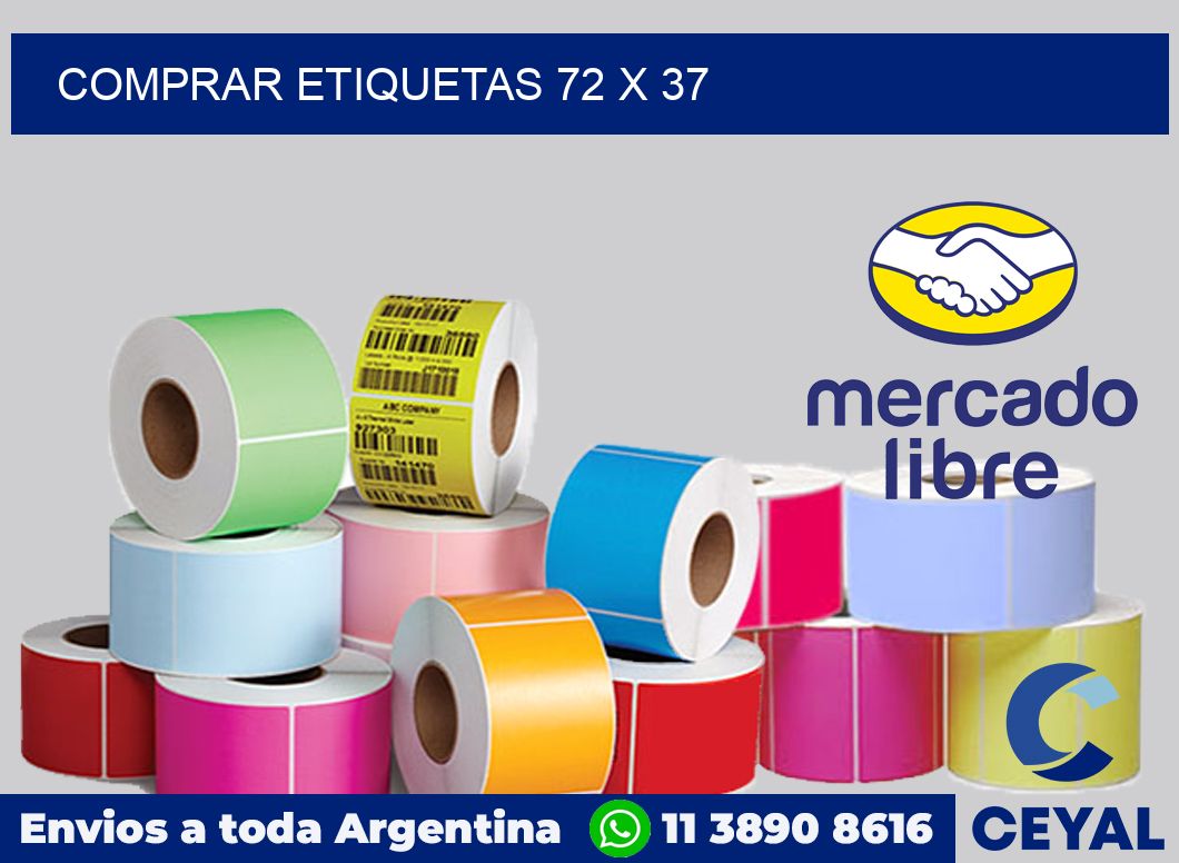 Comprar etiquetas 72 x 37