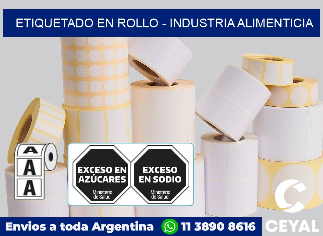 ETIQUETADO EN ROLLO - INDUSTRIA ALIMENTICIA