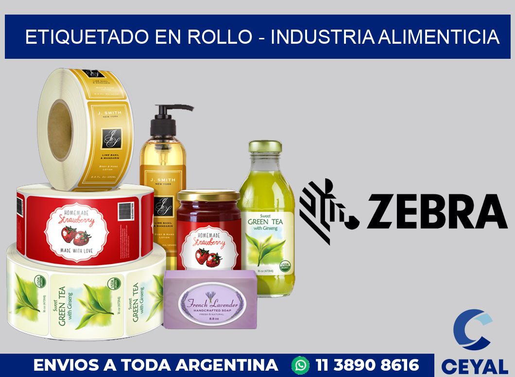 ETIQUETADO EN ROLLO - INDUSTRIA ALIMENTICIA