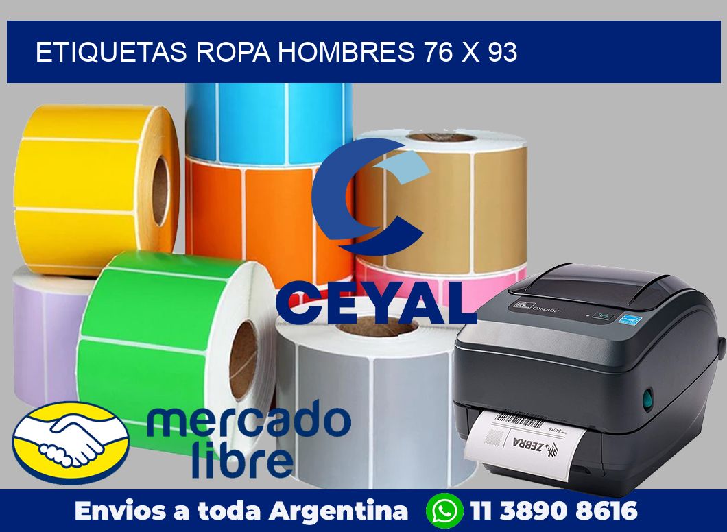 Etiquetas ropa hombres 76 x 93