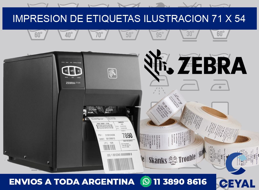 Impresion de etiquetas ilustracion 71 x 54
