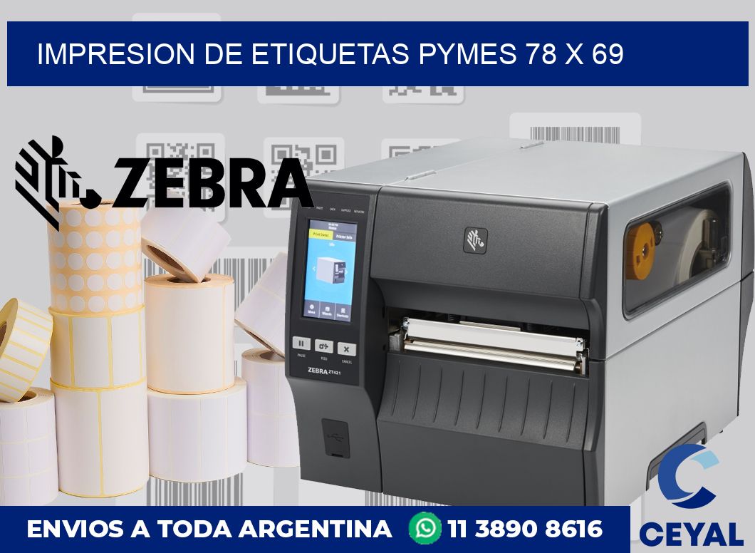 Impresion de etiquetas pymes 78 x 69