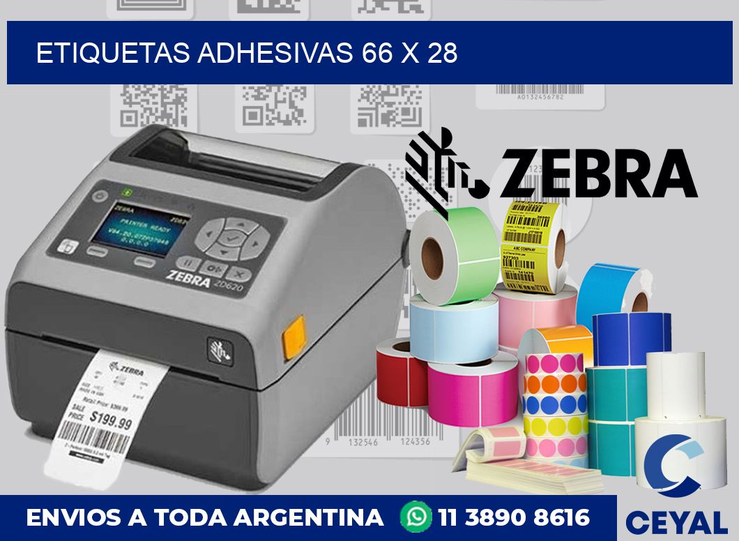etiquetas adhesivas 66 x 28