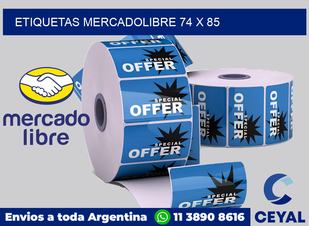 etiquetas mercadolibre 74 x 85