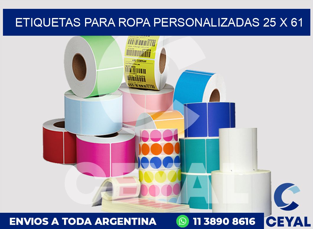 etiquetas para ropa personalizadas 25 x 61