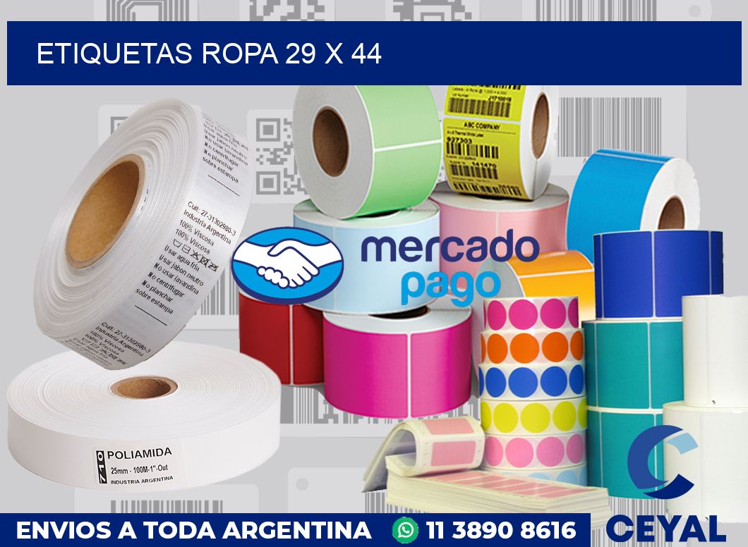 etiquetas ropa 29 x 44