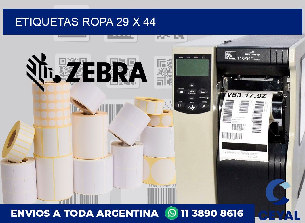etiquetas ropa 29 x 44