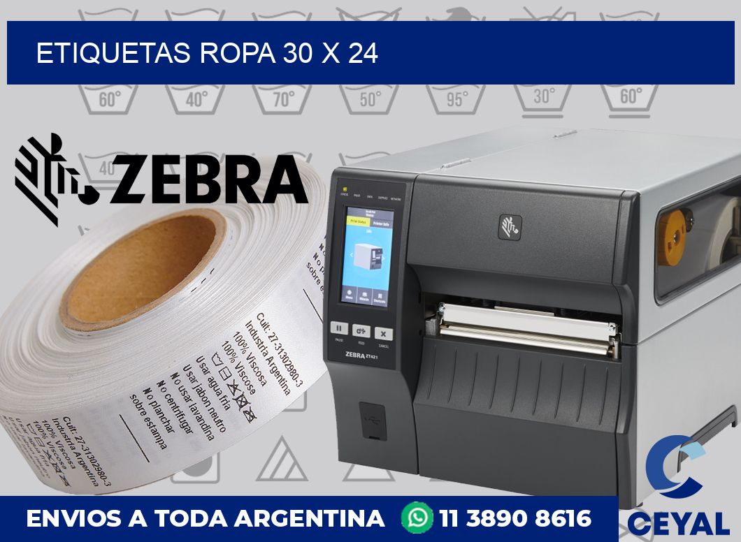 etiquetas ropa 30 x 24