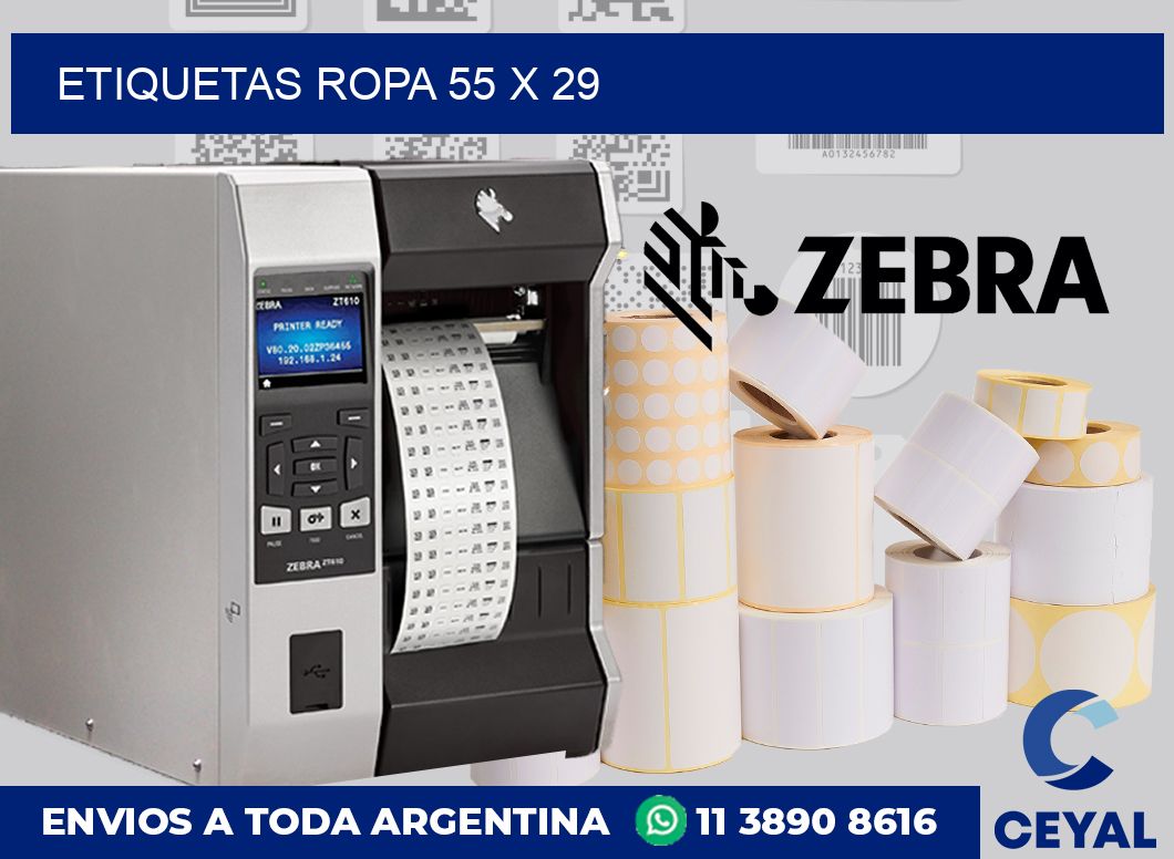 etiquetas ropa 55 x 29