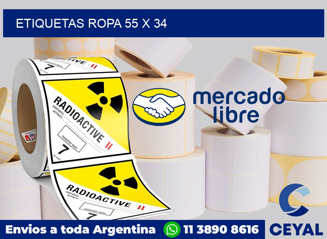 etiquetas ropa 55 x 34