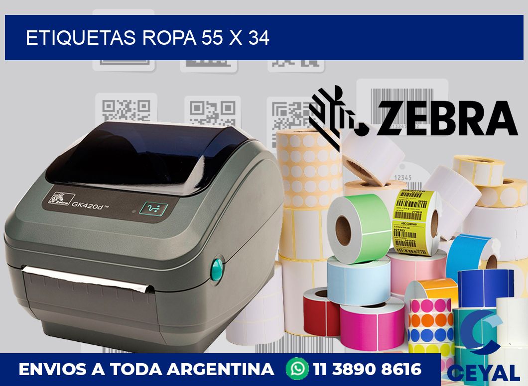 etiquetas ropa 55 x 34