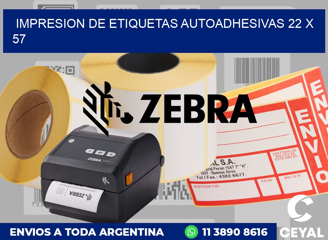 impresion de etiquetas autoadhesivas 22 x 57