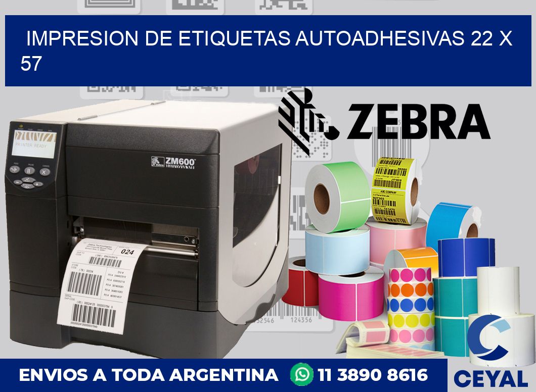 impresion de etiquetas autoadhesivas 22 x 57