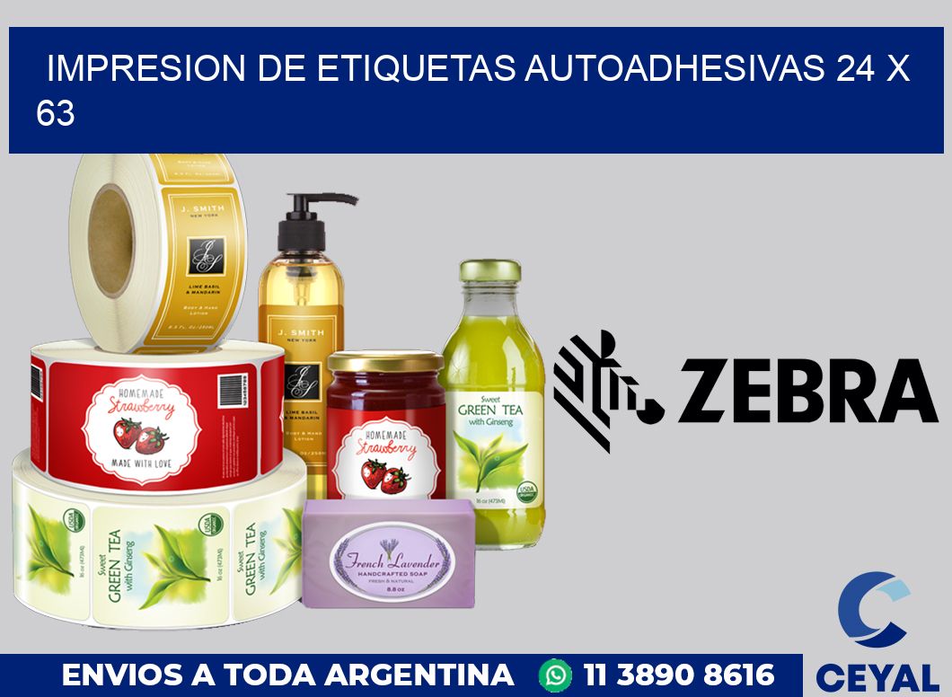 impresion de etiquetas autoadhesivas 24 x 63