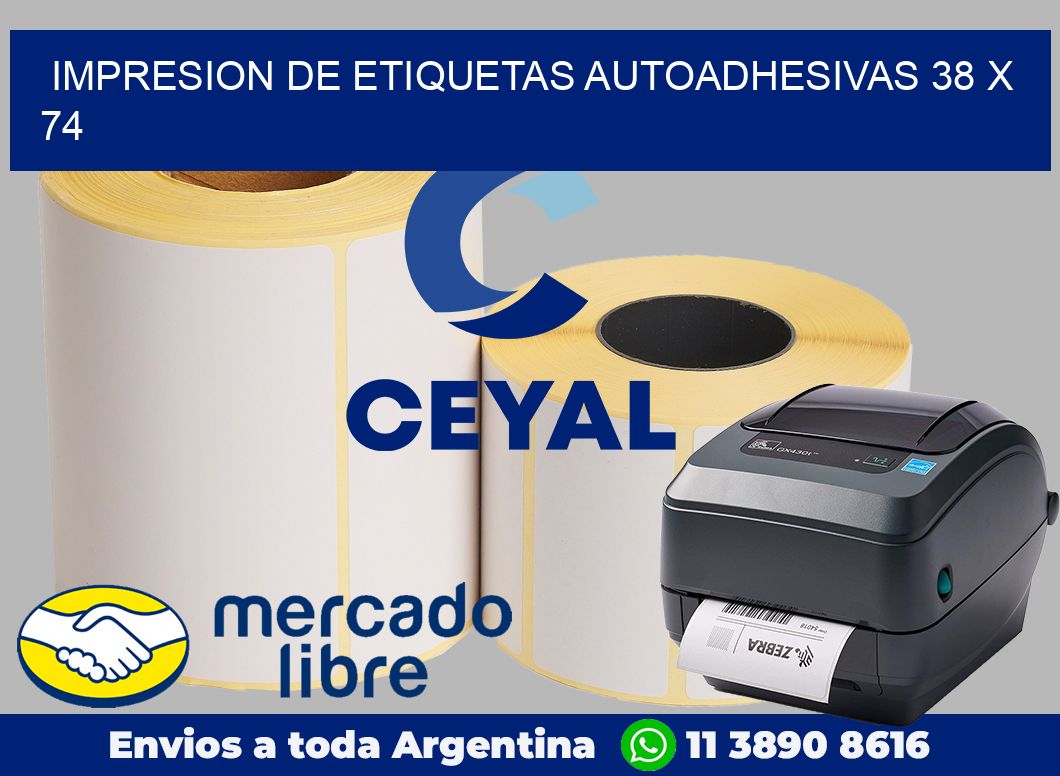 impresion de etiquetas autoadhesivas 38 x 74