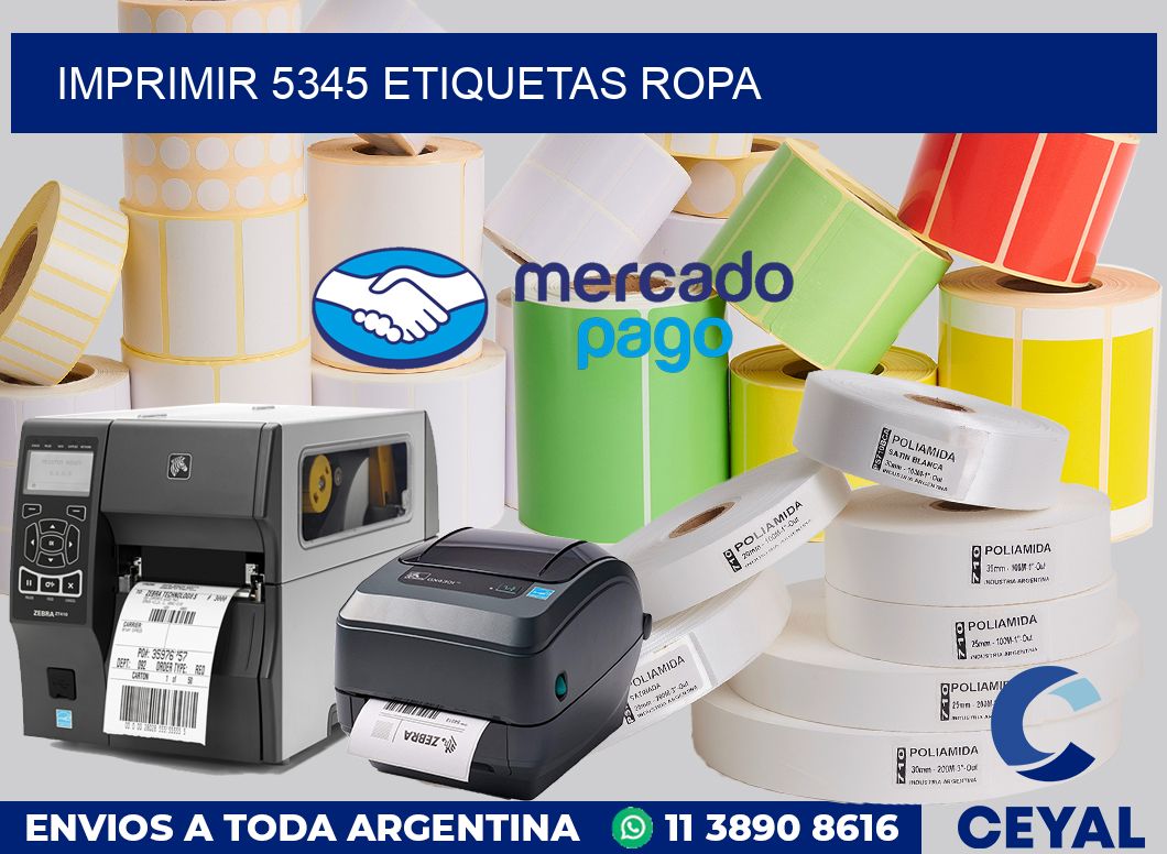 imprimir 5345 etiquetas ropa