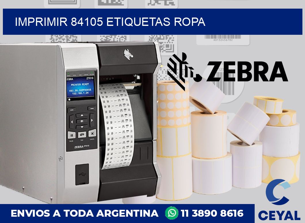 imprimir 84105 etiquetas ropa