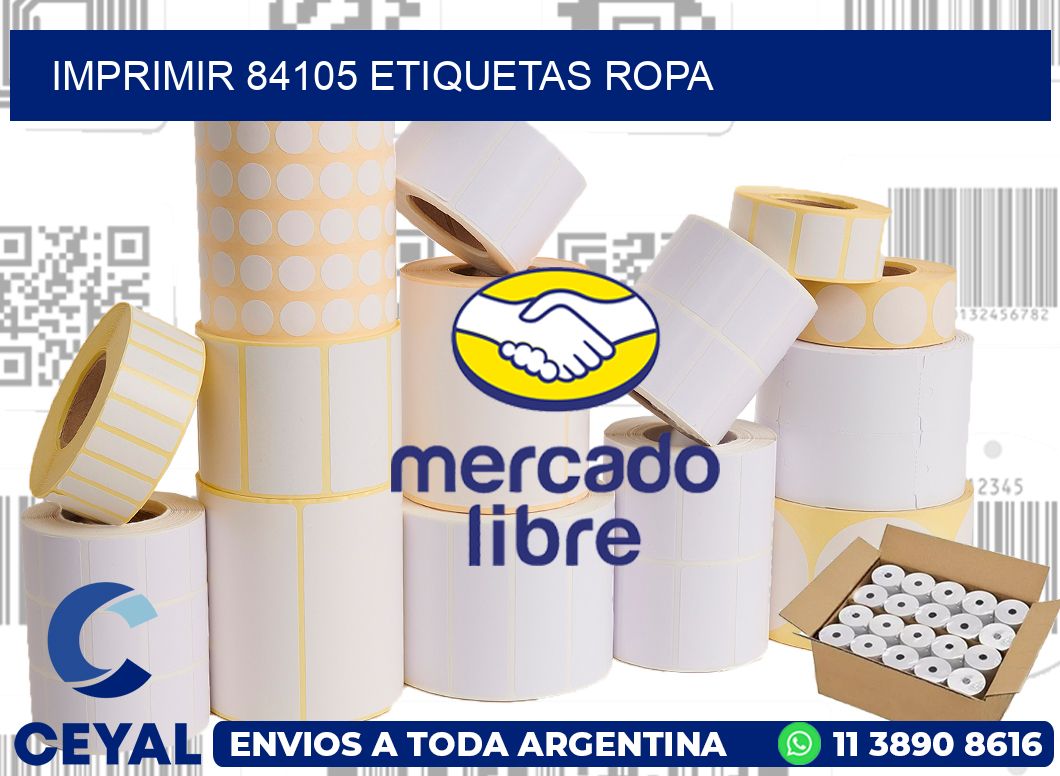imprimir 84105 etiquetas ropa