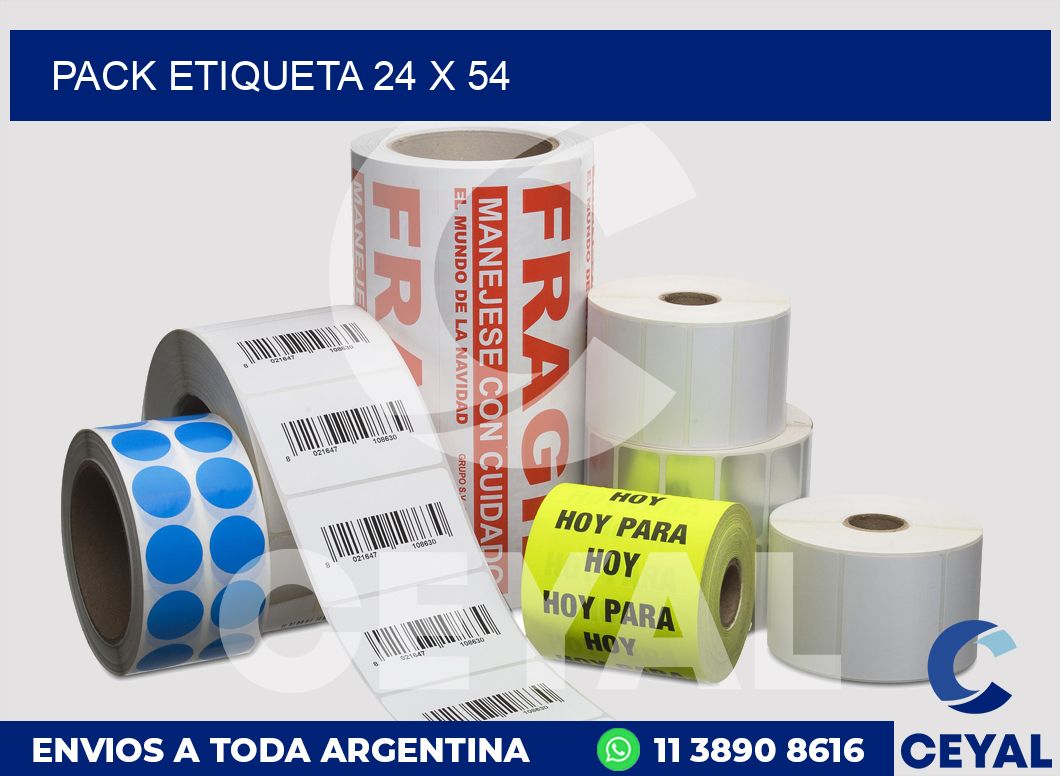 pack etiqueta 24 x 54