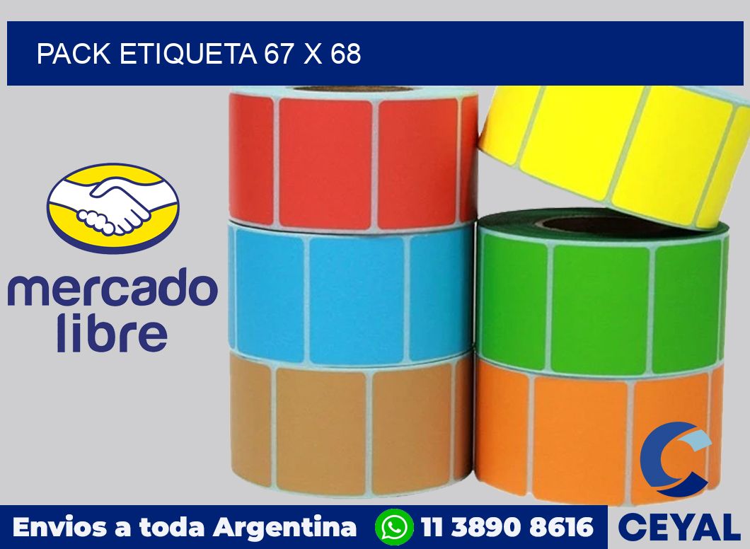 pack etiqueta 67 x 68