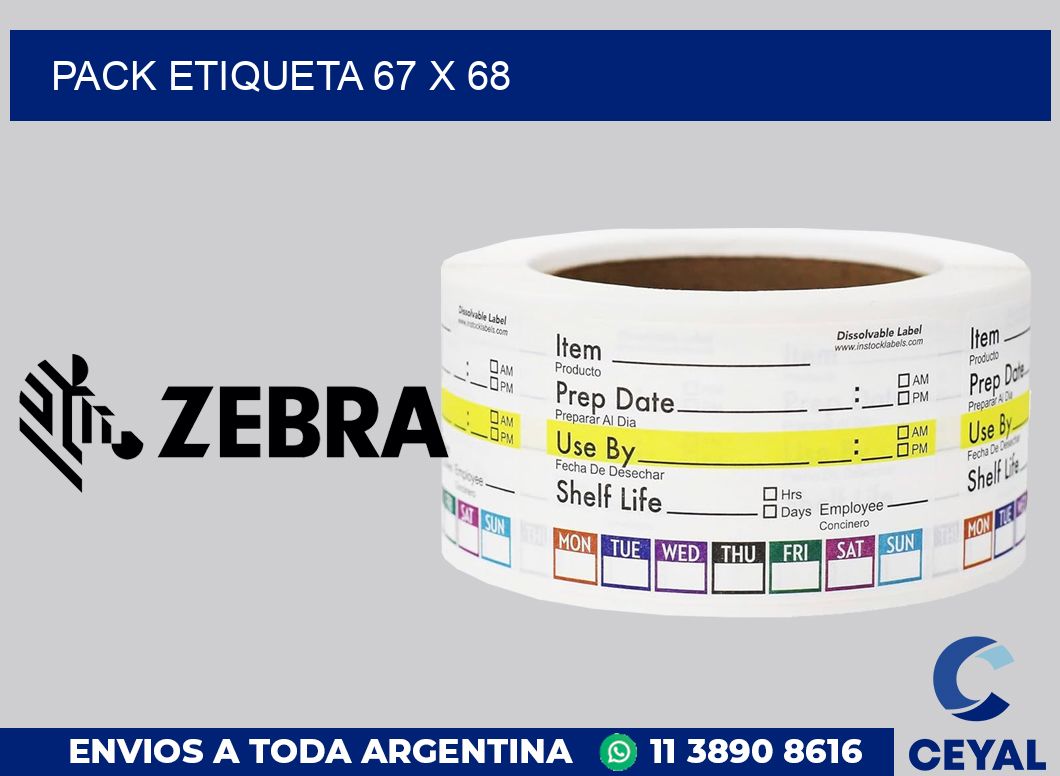 pack etiqueta 67 x 68