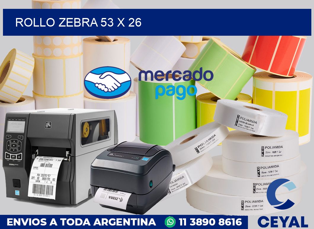 rollo zebra 53 x 26