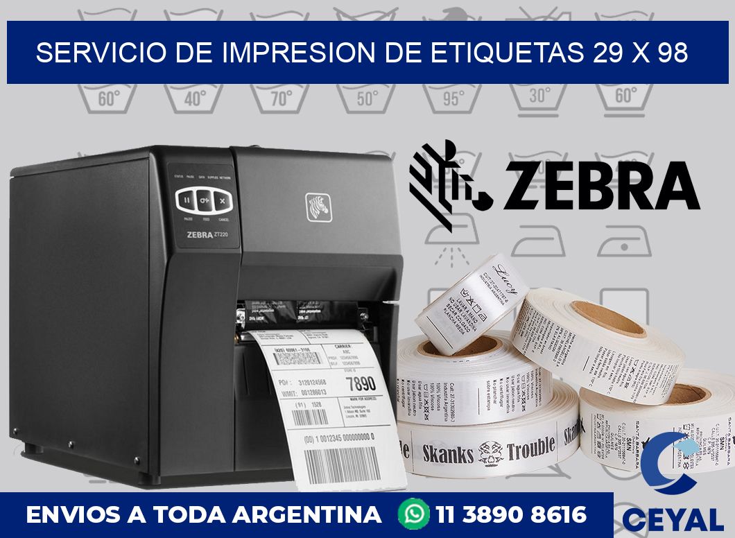 servicio de impresion de etiquetas 29 x 98