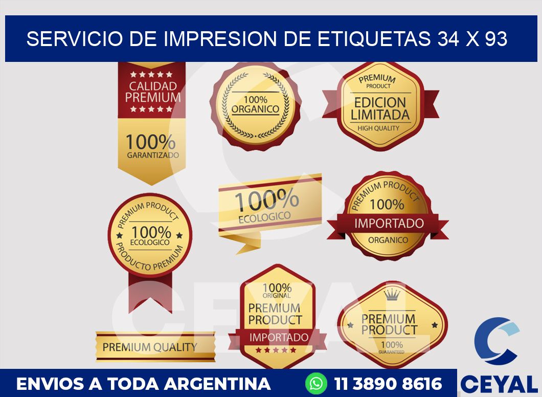 servicio de impresion de etiquetas 34 x 93