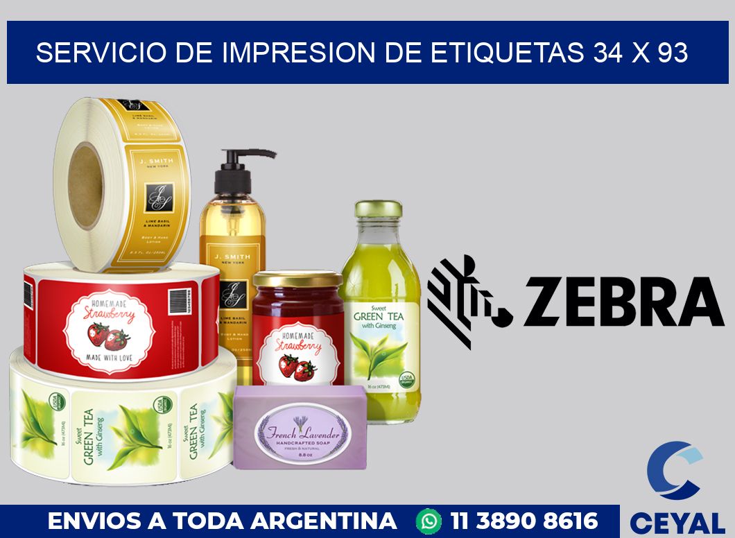 servicio de impresion de etiquetas 34 x 93