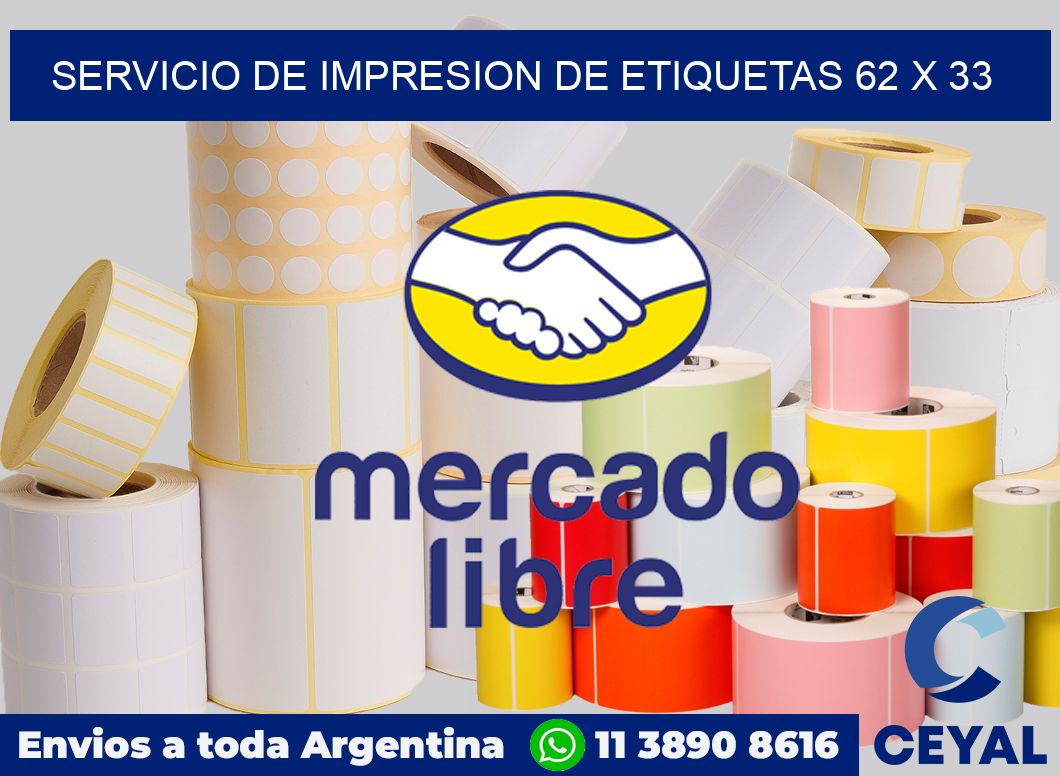servicio de impresion de etiquetas 62 x 33