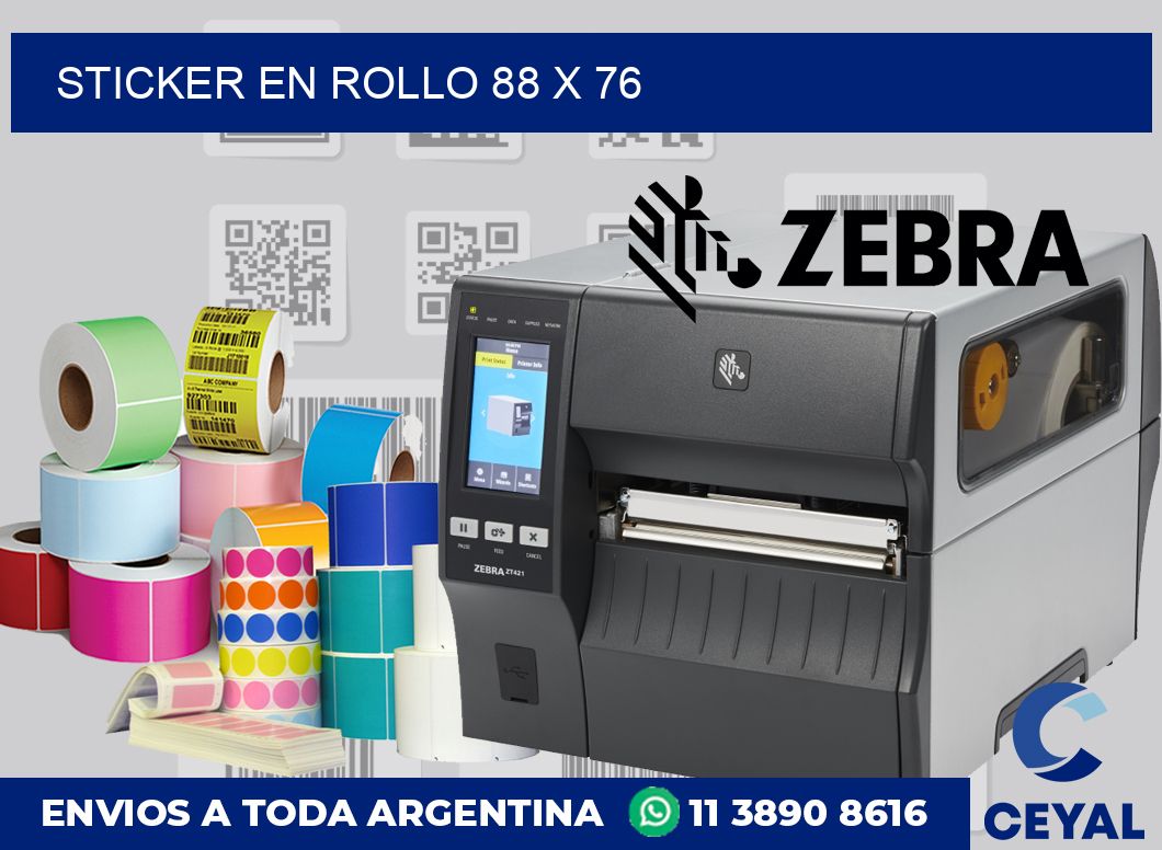 sticker en rollo 88 x 76