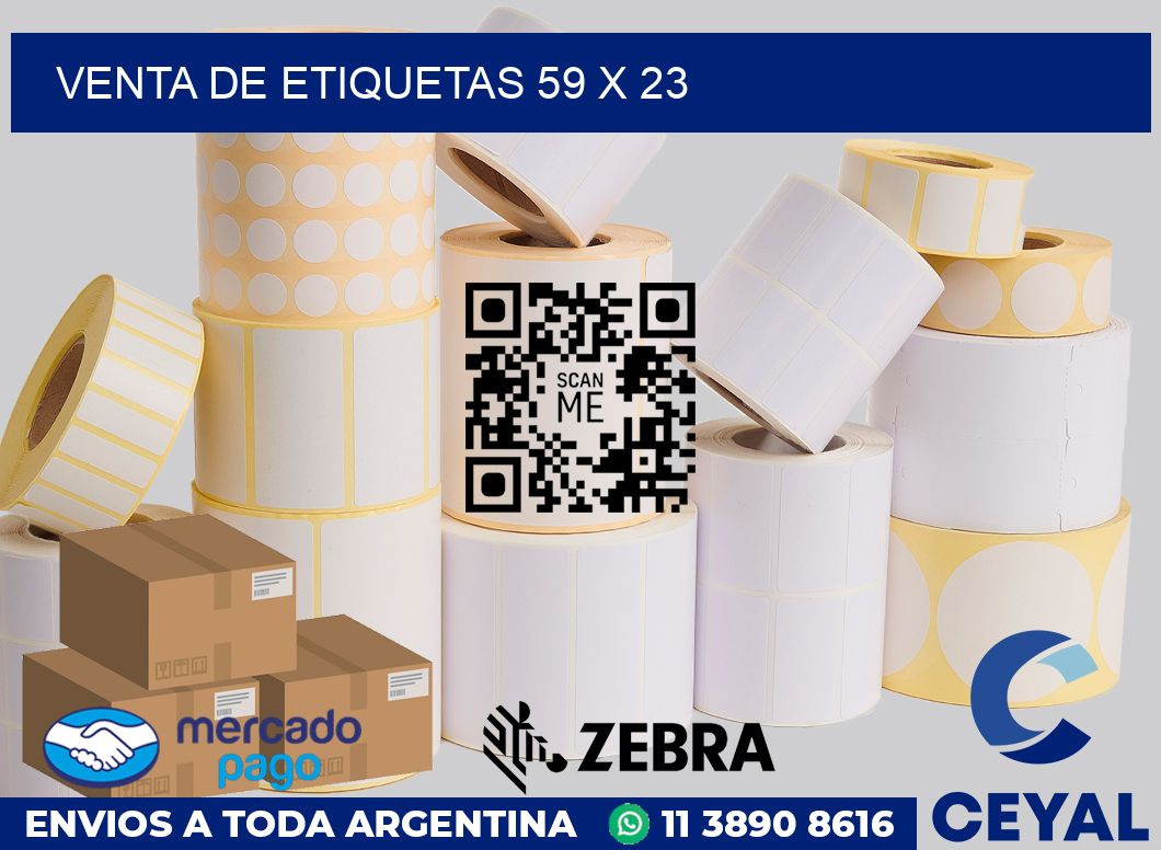 venta de etiquetas 59 x 23