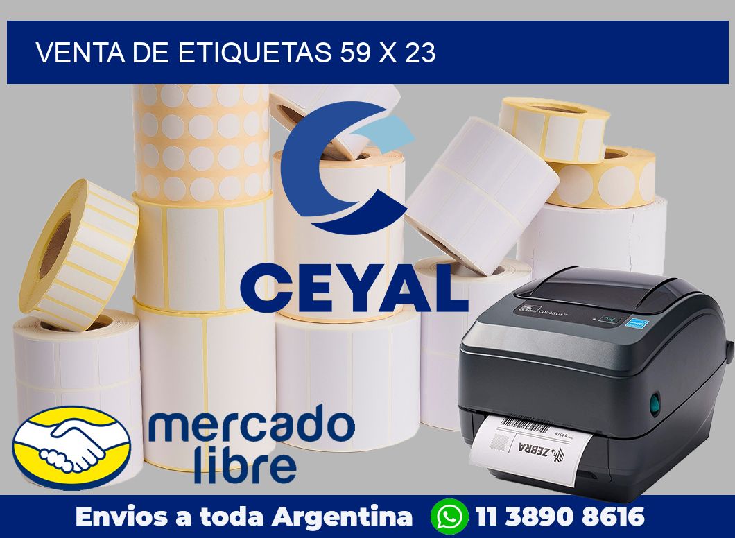 venta de etiquetas 59 x 23