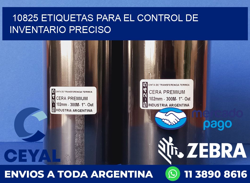 10825 ETIQUETAS PARA EL CONTROL DE INVENTARIO PRECISO