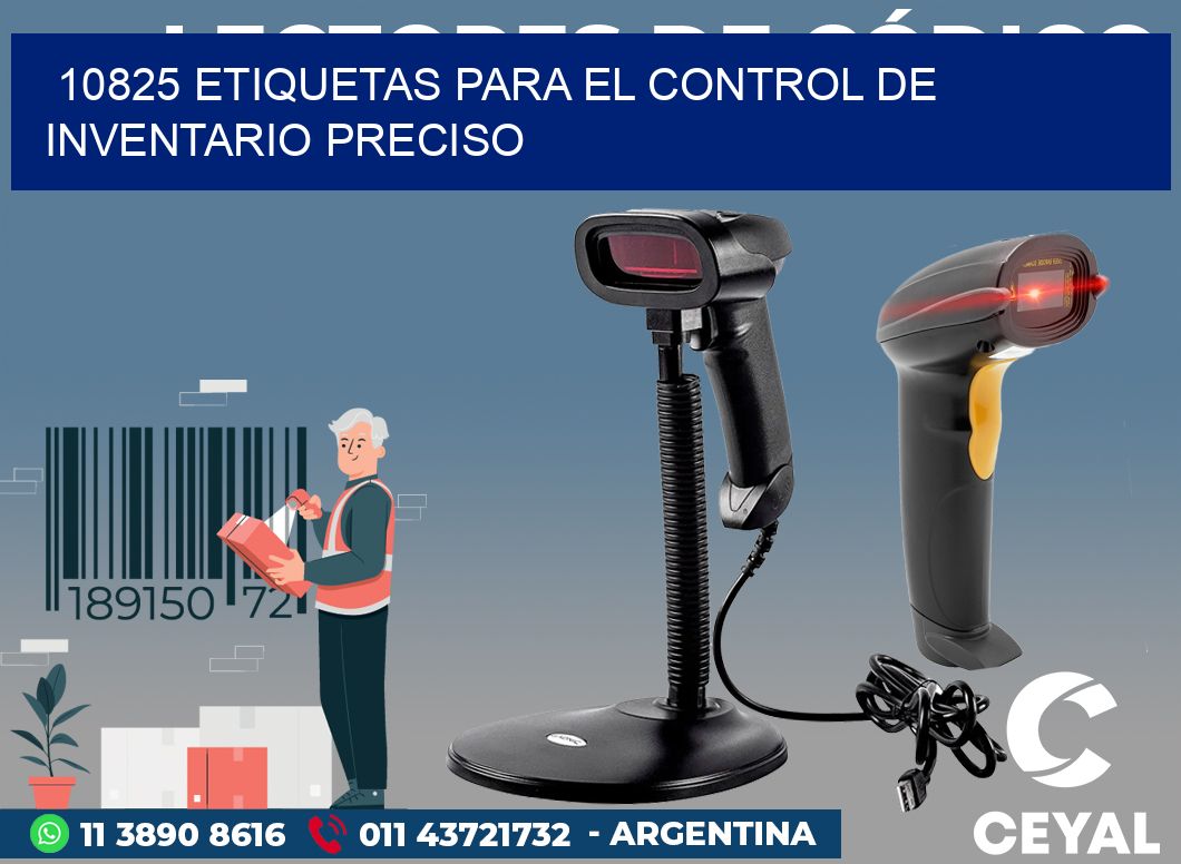 10825 ETIQUETAS PARA EL CONTROL DE INVENTARIO PRECISO