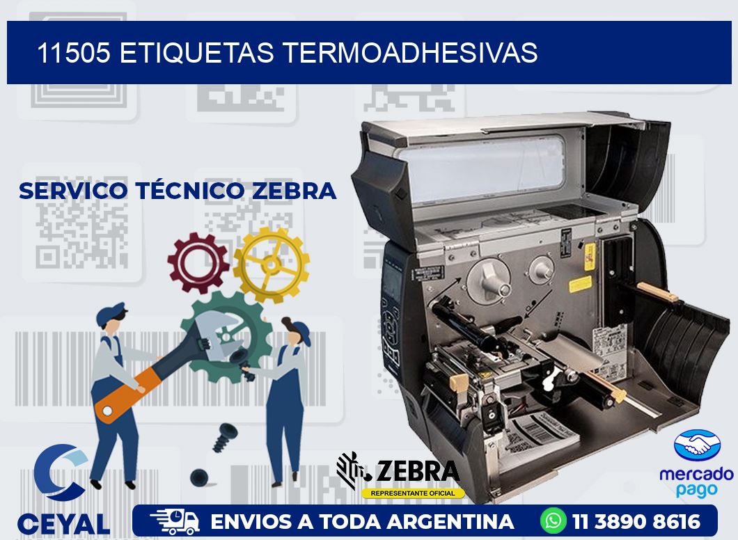 11505 ETIQUETAS TERMOADHESIVAS