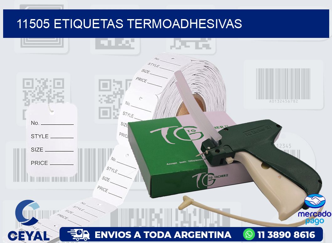 11505 ETIQUETAS TERMOADHESIVAS